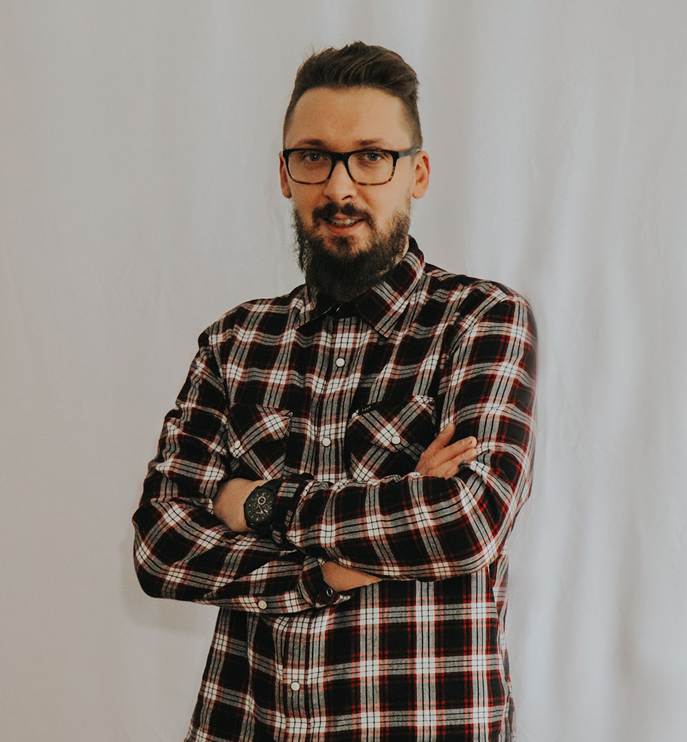 Person gray photo placeholder man in a shirt on white background